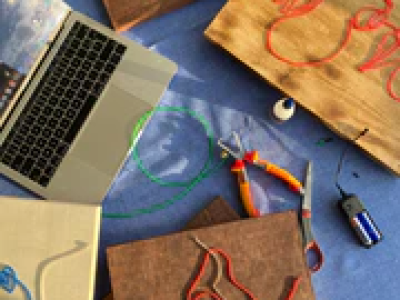 STEM in lager onderwijs - Neon kunstwerk